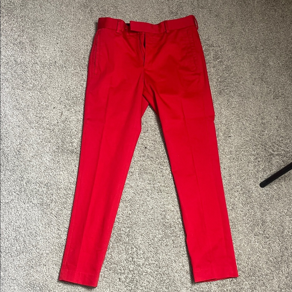 River Island Bold Red Chinos